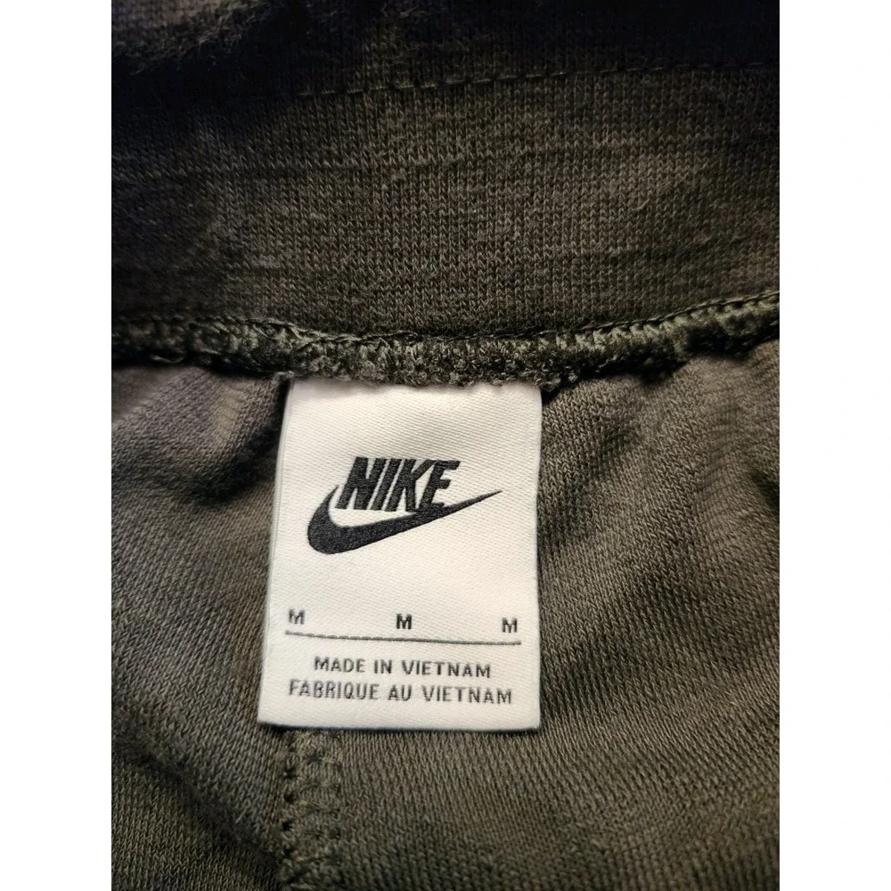 Nike Everyday Modern High Rise Terry Jogger Textured Loose Fit Womens Med Olive